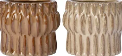 Intratuin bloempot Nisa beige D 8 H 7 cm