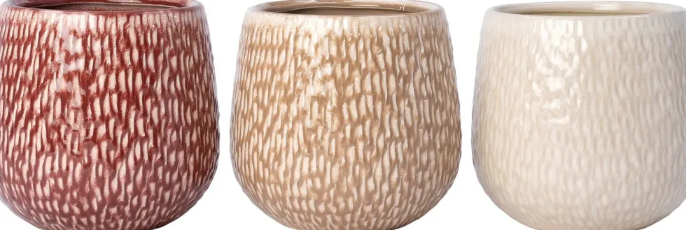 Intratuin bloempot Norea rood D 9,5 H 8,5 cm