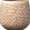 Intratuin bloempot Norea taupe D 9,5 H 8,5 cm