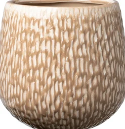 Intratuin bloempot Norea taupe D 9,5 H 8,5 cm