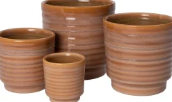Intratuin bloempot Noud terracotta D 8 H 8 cm