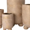 Intratuin bloempot op poten Arris goud D 19,5 H 28 cm