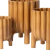 Intratuin bloempot op poten Amya bruin D 15 H 19 cm