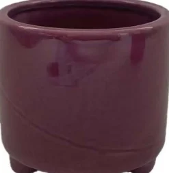 Intratuin bloempot op poten Eloi paars D 21 H 20,5 cm
