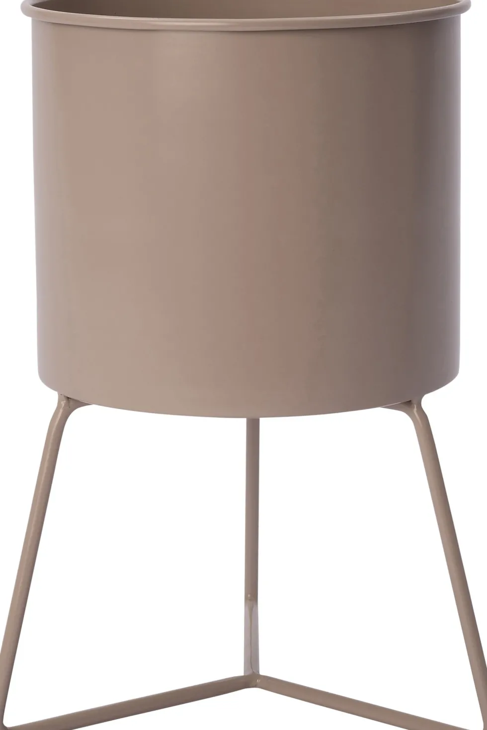 Intratuin bloempot op poten Ilan grijs D 18 H 29 cm