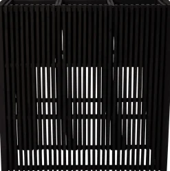 Intratuin bloempot op poten Latten zwart 90 x 33 x 90 cm