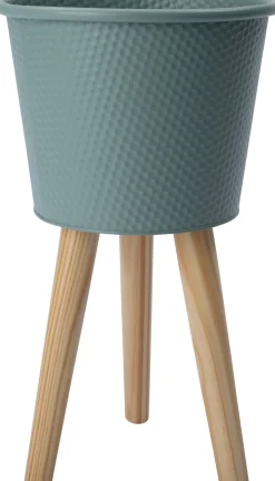 Intratuin bloempot op poten Semi groen D 25 H 42,5 cm