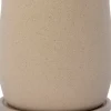 Intratuin bloempot op schotel Adel beige D 14 H 14 cm