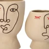 Intratuin bloempot op voet Benjamin beige D 13,5 H 14,9 cm
