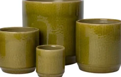 Intratuin bloempot Rijk groen D 12 H 12 cm