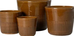 Intratuin bloempot Ruben bruin D 23 H 21 cm