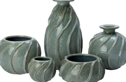 Intratuin bloempot Ryden groen D 13 H 10 cm