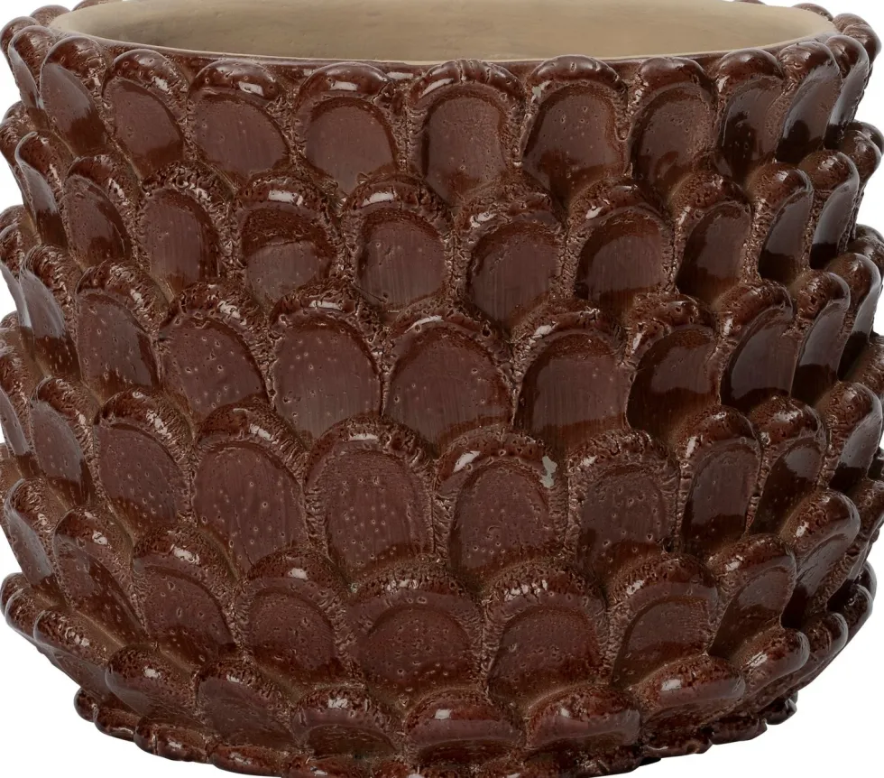 Intratuin bloempot Selby bruin D 15,5 H 13 cm
