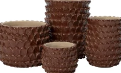 Intratuin bloempot Selby bruin D 15,5 H 13 cm