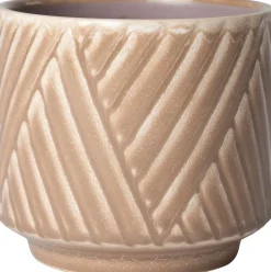 Intratuin bloempot Silv beige D 13,5 H 12 cm