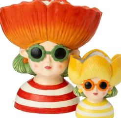 Intratuin bloempot Sunny Shades geel 18 x 15 x 22 cm