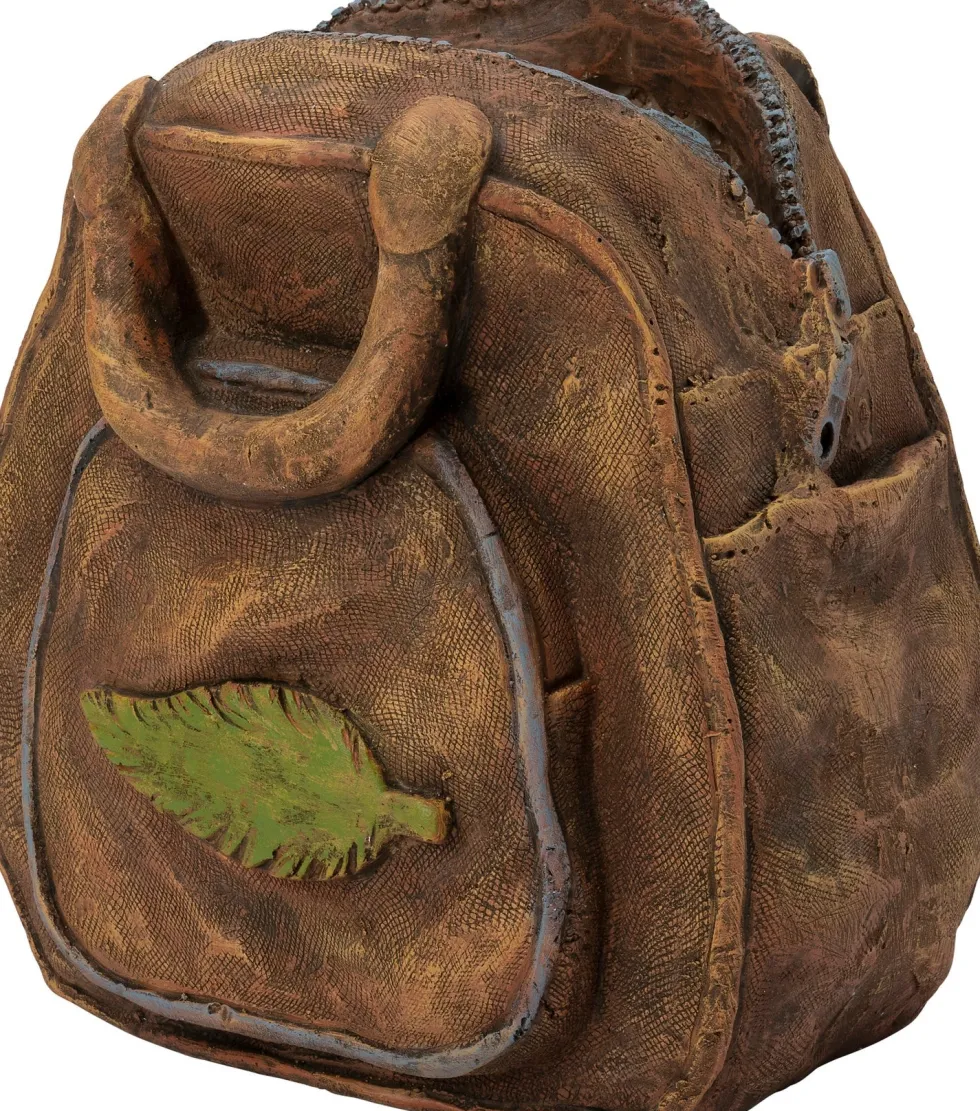 Intratuin bloempot Tas bruin 22 x 18,5 x 22,5 cm