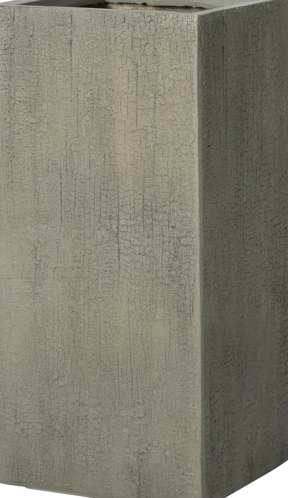 Intratuin bloempot Tino grijs 25 x 25 x 60 cm