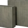 Intratuin bloempot Tino grijs 80 x 30 x 80 cm