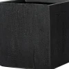 Intratuin bloempot Tino zwart 25 x 25 x 25 cm