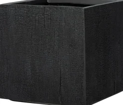 Intratuin bloempot Tino zwart 25 x 25 x 25 cm