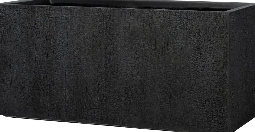 Intratuin bloempot Tino zwart 99 x 46 x 46 cm