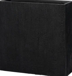 Intratuin bloempot Tino zwart 80 x 30 x 80 cm
