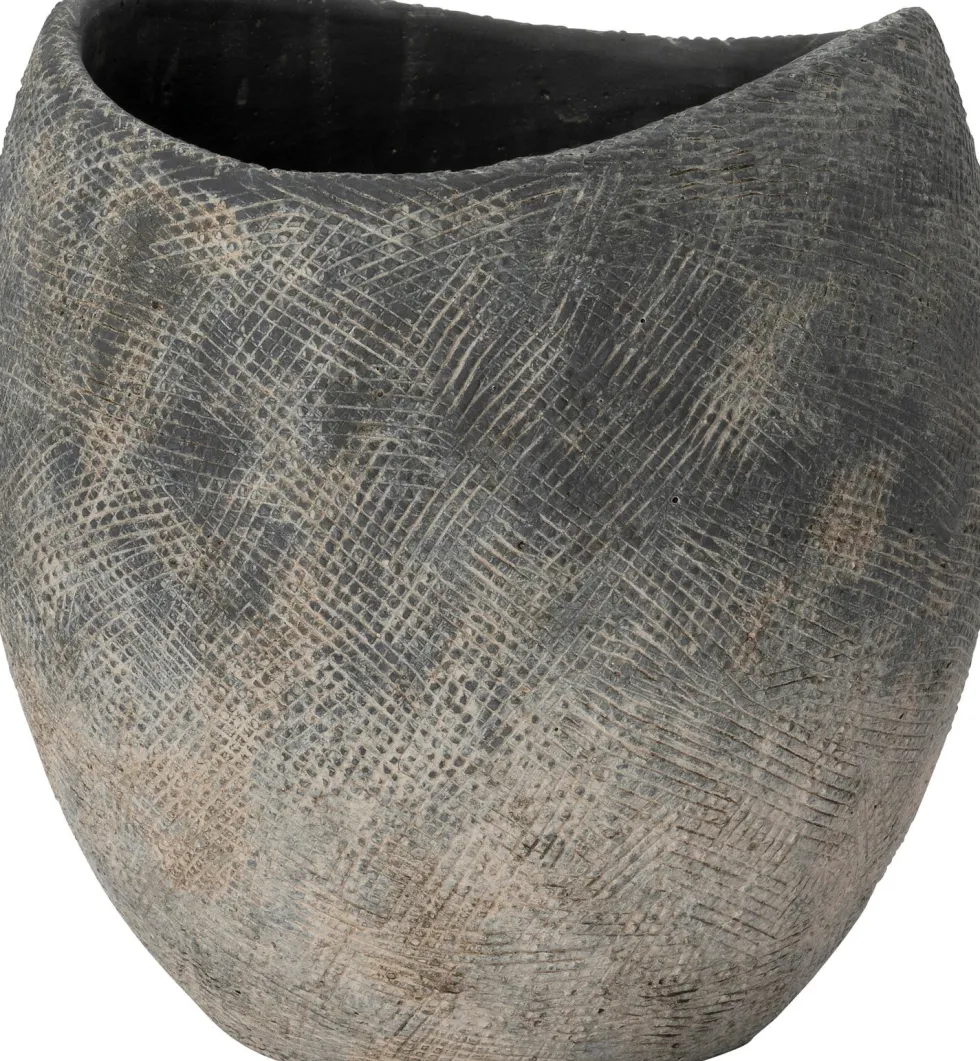 Intratuin bloempot Toby grijs D 21 H 20 cm
