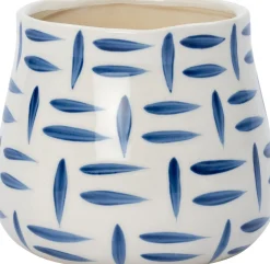 Intratuin bloempot Tola wit / blauw D 11 H 9,5 cm