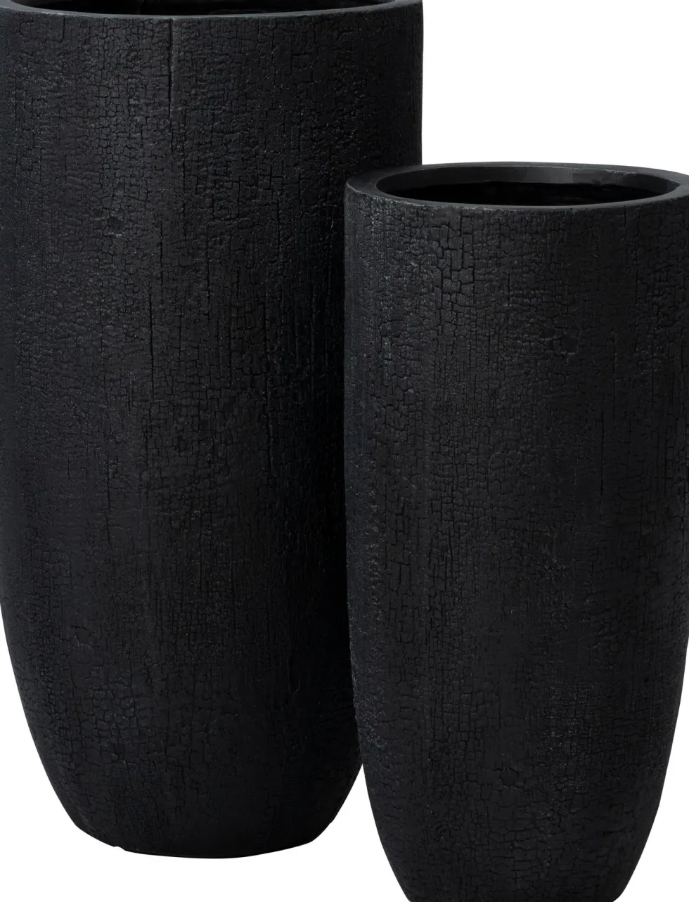 Intratuin bloempot Tom zwart D 27 H 56,5 cm