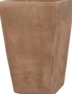 Intratuin bloempot Usain bruin 25 x 25 x 39 cm