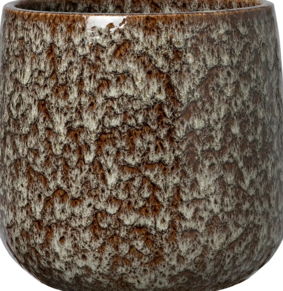 Intratuin bloempot Usul bruin D 16 H 14 cm