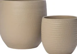 Intratuin bloempot Xanna zand D 27 H 25 cm