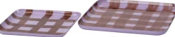 Intratuin decoratiebord Deem roze / bruin 14 x 14 x 1 cm