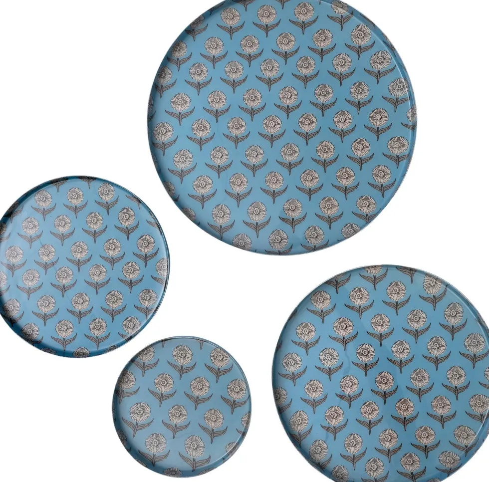 Intratuin decoratiebord Femia blauw D 30 H 2 cm