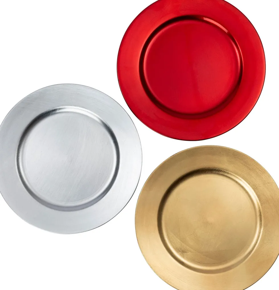 Intratuin decoratiebord Glans rood D 33 cm