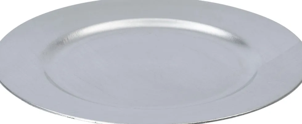 Intratuin decoratiebord Glans zilver D 33 cm