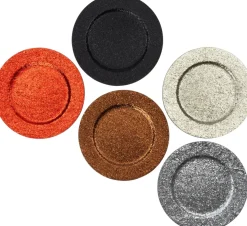 Intratuin decoratiebord Glitter zwart D 33 cm