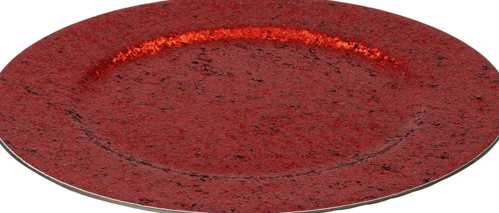 Intratuin decoratiebord Glitter rood D 33 cm