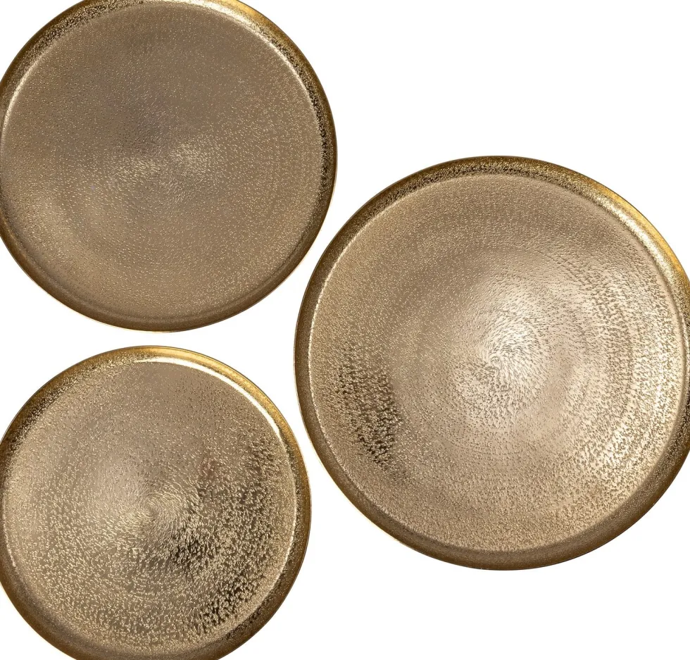 Intratuin decoratiebord Lin goud D 40 H 2 cm