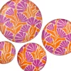 Intratuin decoratiebord Muriel oranje / paars D 30 H 2 cm