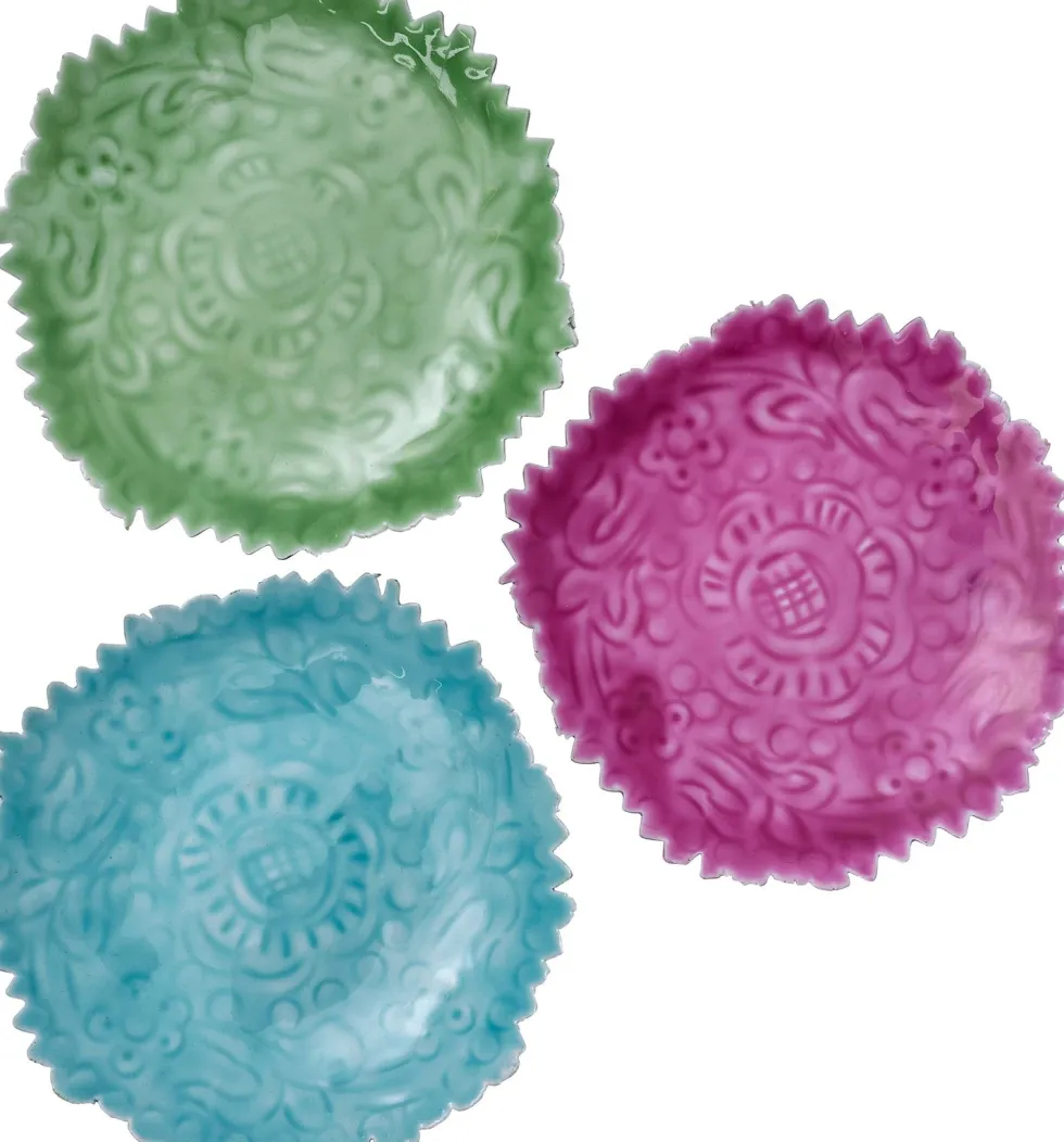 Intratuin decoratiebord Niran blauw D 10 H 3 cm
