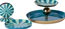 Intratuin decoratiebord Timeo blauw D 15 H 1,5 cm
