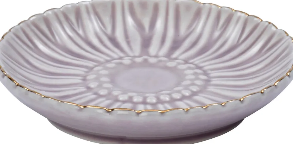 Intratuin decoratiebord Zoe paars D 9 H 1,5 cm