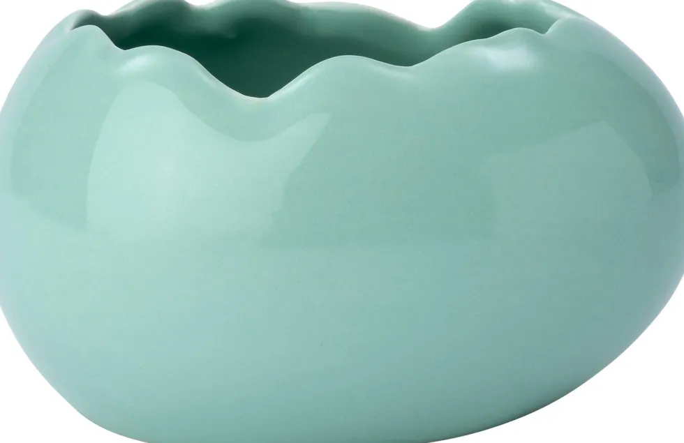 Intratuin decoratieschaal Ega ei blauw 11,4 x 8,5 x 6,2 cm