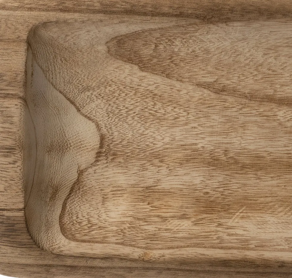 Intratuin decoratieschaal Jiri bruin 55,5 x 27 x 8 cm