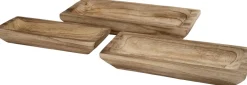 Intratuin decoratieschaal Jiri bruin 55,5 x 27 x 8 cm