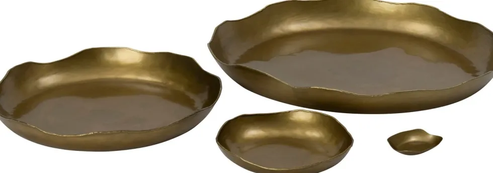 Intratuin decoratieschaal Karen goud D 60 H 6 cm