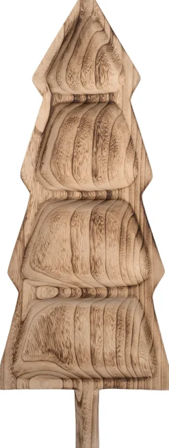 Intratuin decoratieschaal kerstboom naturel 62 x 24 x 3 cm