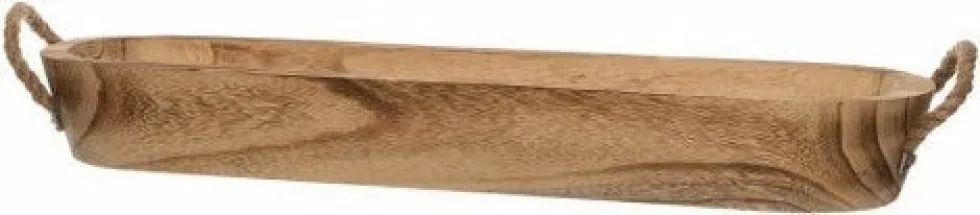 Intratuin decoratieschaal met touw naturel 71 x 26 x 12 cm
